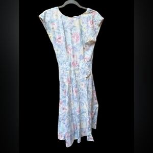 Pastel Floral Midi Dress